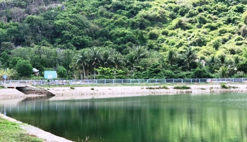 Hồ Quang Trung 2, một trong những hồ chứa quan trọng cung cấp nguồn nước cho người dân Côn Đảo.