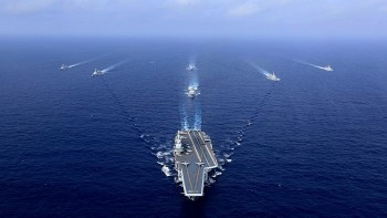 Nhóm tàu sân bay, tàu khu trục  của Trung Quốc ra Thái Bình Dương tập trận