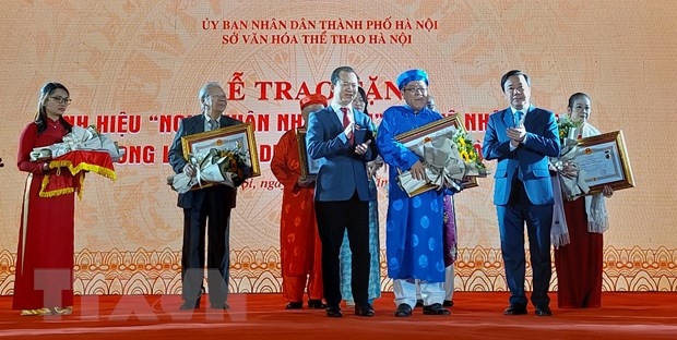 Hà Nội: Vinh danh 66 Nghệ nhân lĩnh vực di sản văn hóa phi vật thể