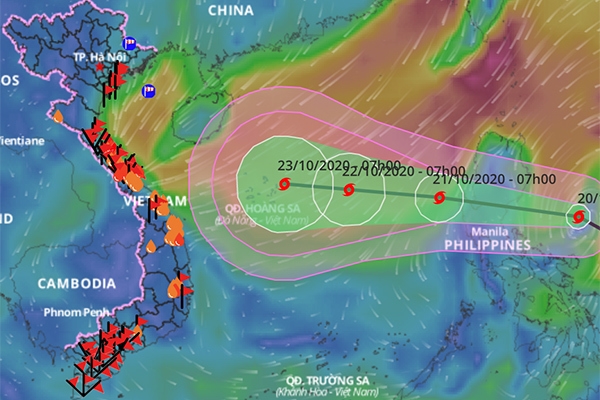 Diễn biến cơn bão gần biển Đông (bão Saudel): Vào đến Hoàng Sa gió giật cấp 14