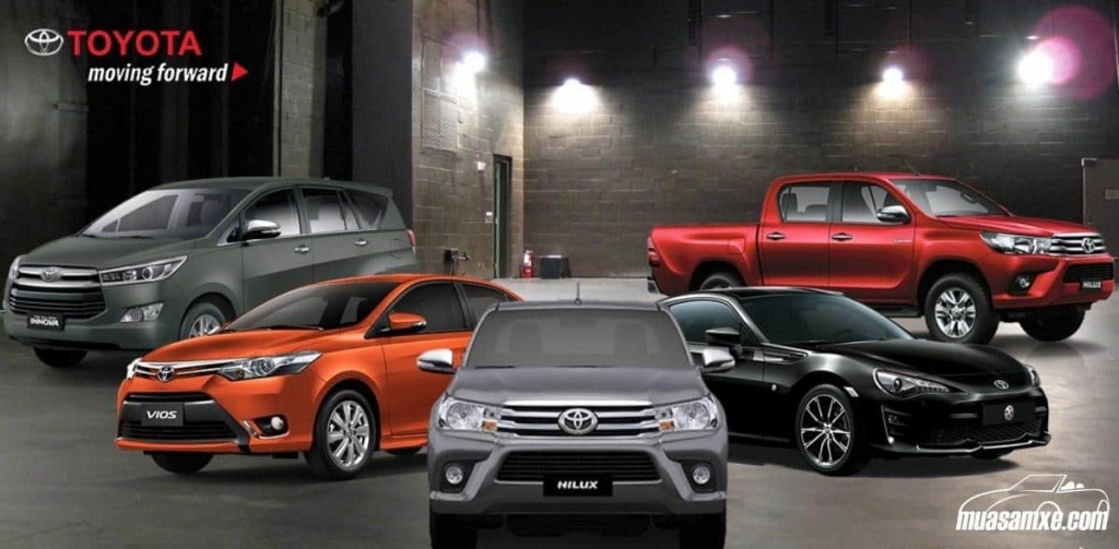 Bảng giá xe Toyota cập nhật hàng ngày: Giá xe Camry, altis, Innova, Vios, Yaris, Fortune, Wigo, Rush