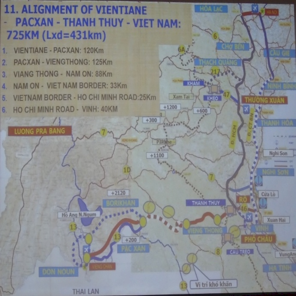 Bản đồ bản đồ đường cao tốc Hà Nội - Viêng Chăn chính xác và tiện lợi