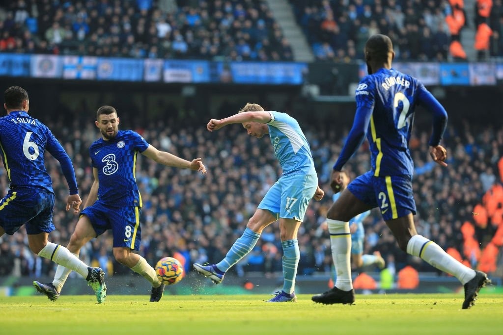 De Bruyne tỏa sáng giúp Man City đánh bại Chelsea