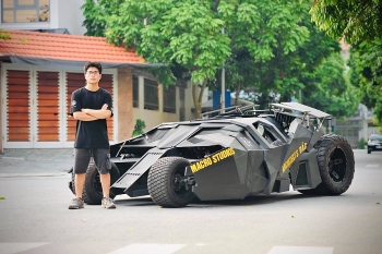 Sinh viên Hà Nội gây sốt với xe Batman tự chế 500 triệu đồng