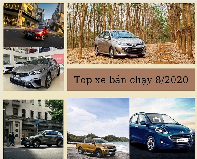 Top 10 xe bán chạy tháng 8/2020: CR-V tăng đột biến, Vios duy trì ngôi vương