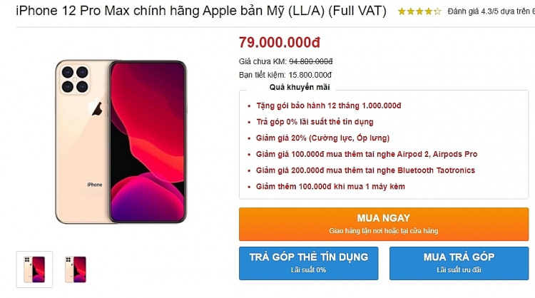 iphone 12 chua xuat hien da co gia ban du kien o viet nam