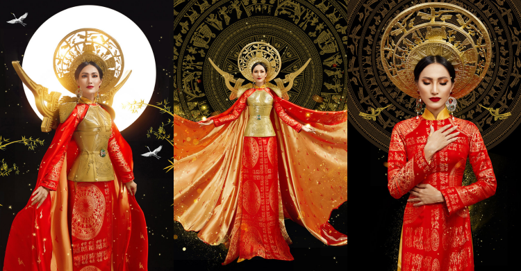 Trang phục dân tộc của Hoài Sa tại Hoa hậu chuyển giới quốc tế 2020
