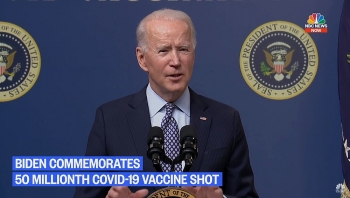 Tổng thống Biden đánh dấu 50 triệu liều vắc xin được tiêm nhưng vẫn còn 