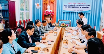 Hội Nhà báo Lào giao lưu với Hội Nhà báo thành phố Hải Phòng