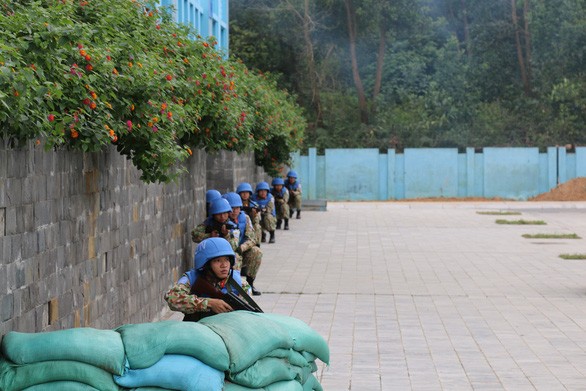 Đội Công binh số 1 diễn tập tình huống chiến đấu bảo vệ đơn vị - Ảnh: TRẦN THỊNH/ Tuoitre.vn