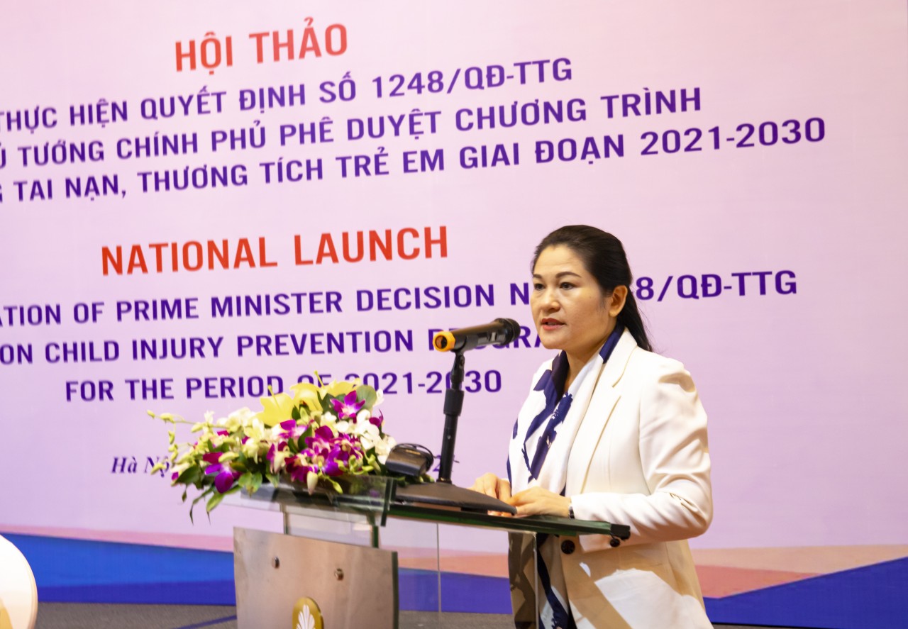 Thứ trưởng Bộ LĐ-TB&XH Nguyễn Thị Hà: Công tác phòng, chống TNTT trẻ em luôn được sự quan tâm của Quốc hội, Chính phủ, của các cấp, các ngành, địa phương.