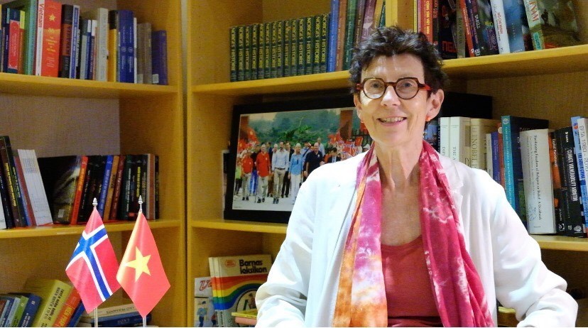 Đại sứ Na Uy tại Việt Nam Grete Lochen cho biết Na Uy luôn thấy Việt Nam là một thành viên ASEAN tích cực và có trách nhiệm. (Ảnh: ĐSQ Na Uy tại Việt Nam)