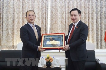 Chủ tịch Quốc Vương Đình Huệ hội tiếp Chủ tịch Hội người Hàn gốc Việt