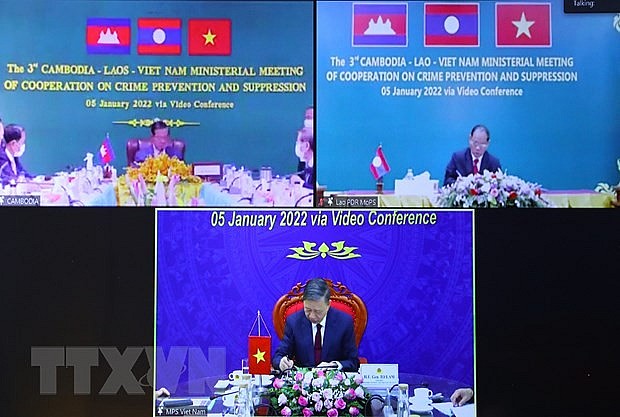 Việt Nam-Lào-Campuchia tăng cường hợp tác, trấn áp các loại tội phạm | ASEAN | Vietnam+ (VietnamPlus)