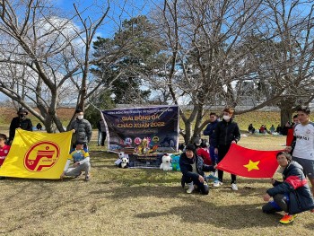 Cộng đồng người Quảng Trị tại Kansai tổ chức giải bóng đá chào đón năm mới