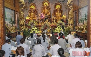 Chùa Phật Tích tại Lào tổ chức lễ cầu an cho cộng đồng người Việt