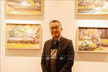 Ấn tượng triển lãm tranh về đất nước và con người Việt Nam của thầy giáo Hàn Quốc