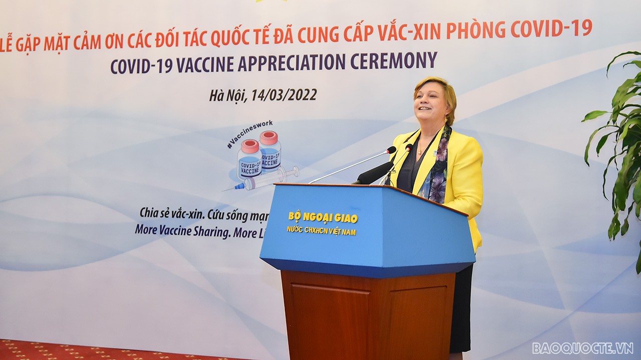 Việt Nam cảm ơn các đối tác quốc tế đã hỗ trợ vaccine phòng Covid-19