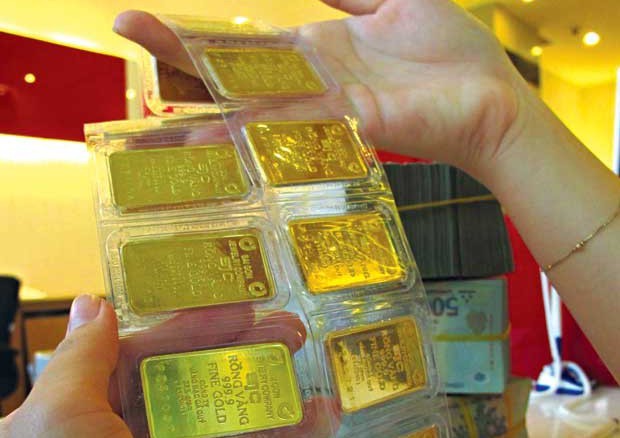 Giá vàng trong nước giảm xuống ngưỡng dưới 69 triệu đồng/ lượng (Ảnh minh họa)