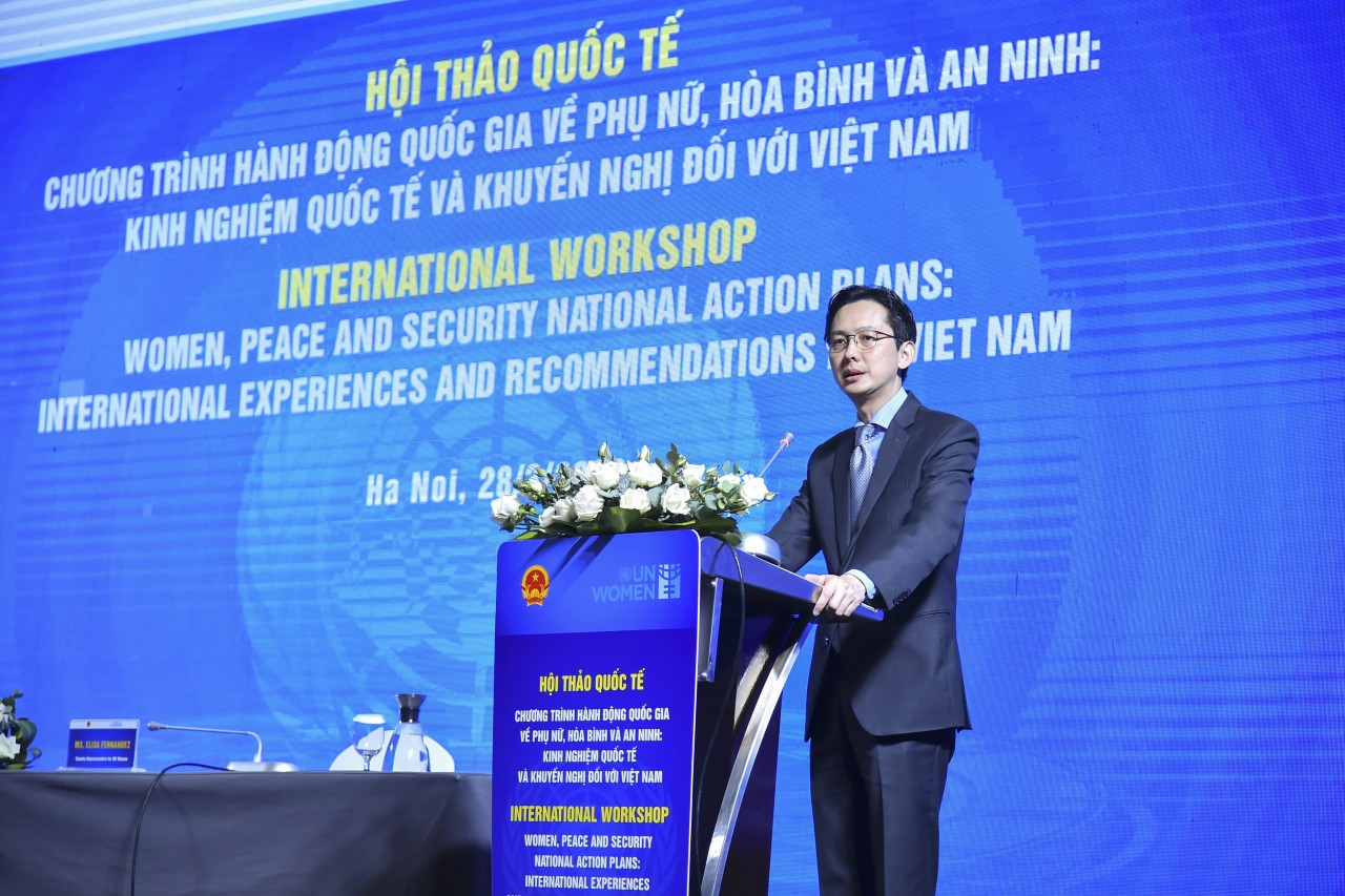 Ông Đỗ Hùng Việt, Trợ lý Bộ trưởng Ngoại giao Việt Nam phát biểu khai mạc.