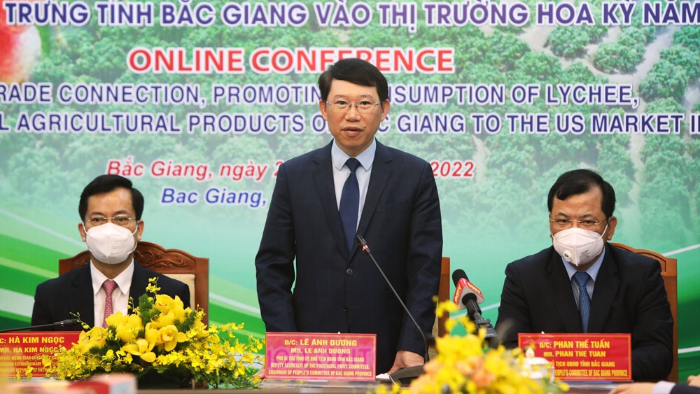 Xúc tiến, đưa vải thiều Bắc Giang sang thị trường Hoa Kỳ