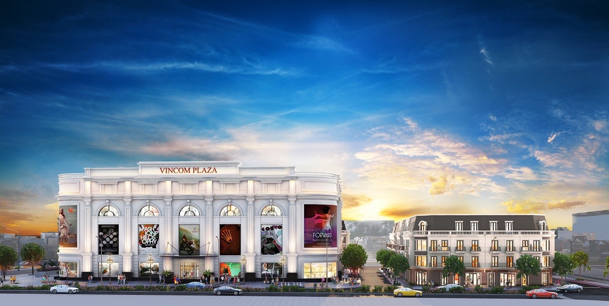Trung tâm thương mại Vincom Plaza là lợi thế độc tôn của các dự án Vincom Shophouse.