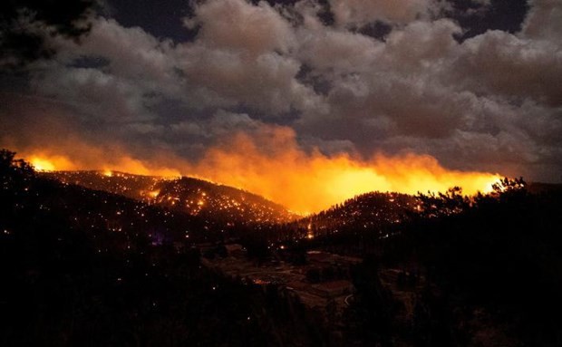 Quang cảnh vụ cháy rừng ở New Mexico. (Nguồn: CNN)
