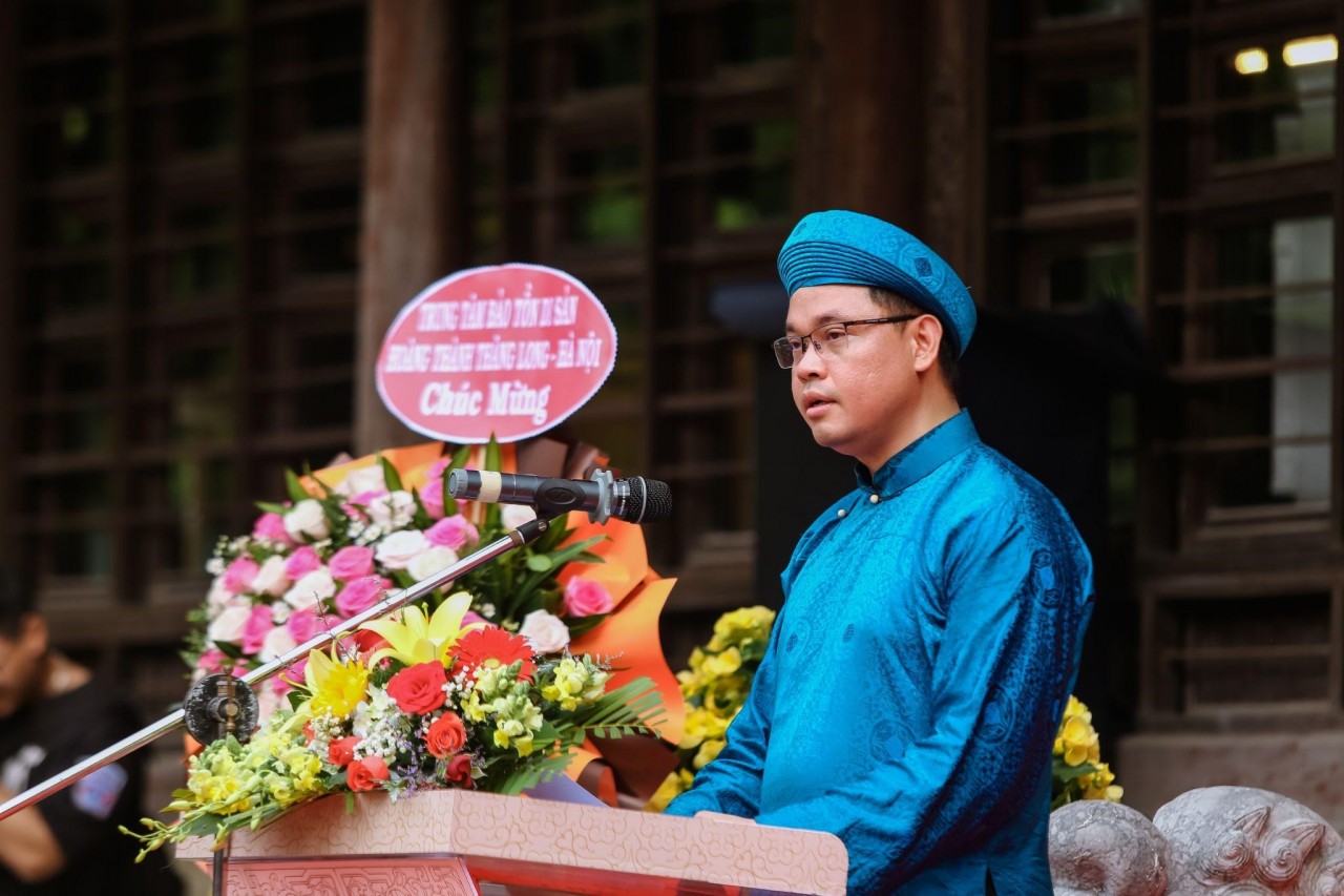 Ông Đinh Chí Hiếu, Phó TGĐ Tập đoàn Sunshine - TGĐ Tập đoàn Công nghệ Unicloud phát biểu tại buổi lễ.