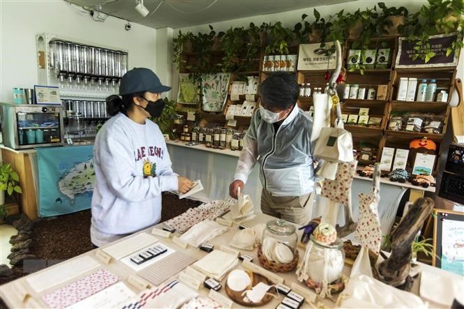 Hàn Quốc: Đảo du lịch Jeju nói không với cốc dùng một lần | Môi trường | Vietnam+ (VietnamPlus)