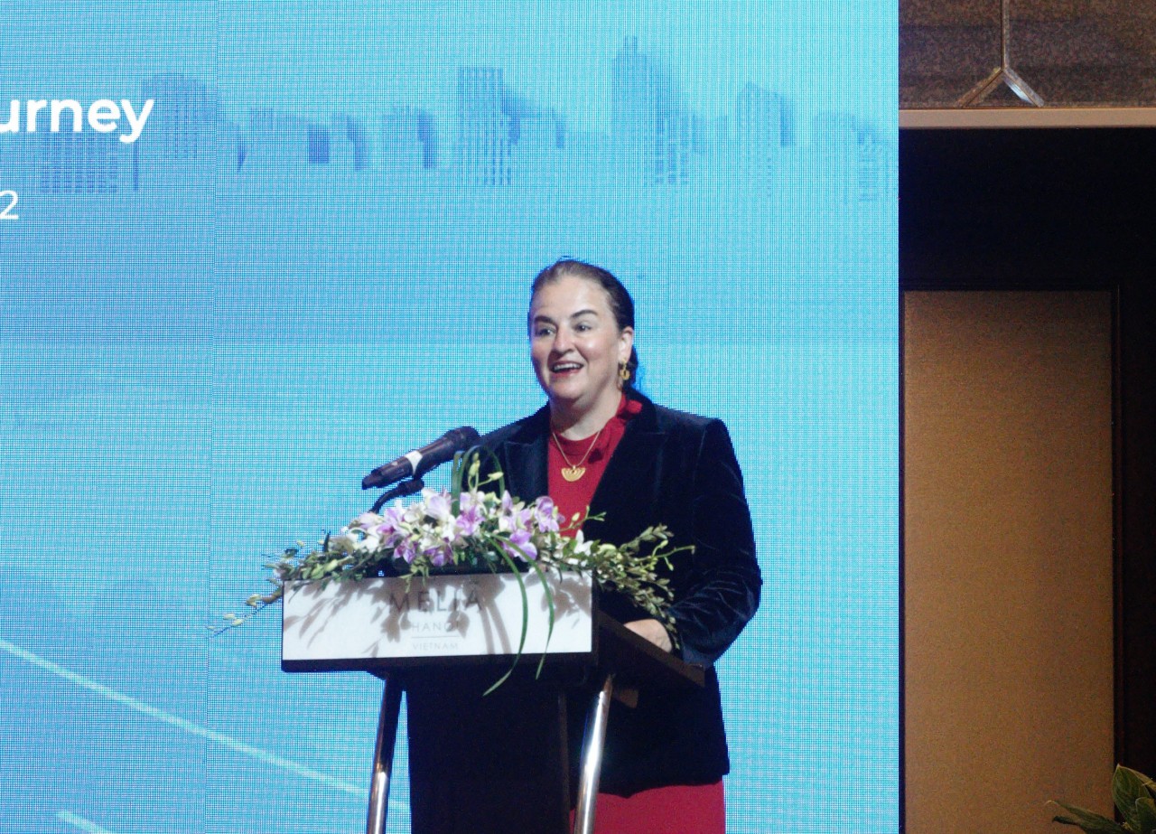 Bà Elisa Fernandez Saenz, Trưởng đại diện UN Women tại Việt Nam phát biểu tại Hội thảo (Ảnh: Thanh Thảo)