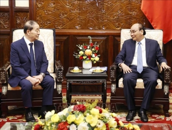 Chủ tịch nước Nguyễn Xuân Phúc tiếp nguyên Chủ tịch Hội hữu nghị Hàn Quốc - Việt Nam
