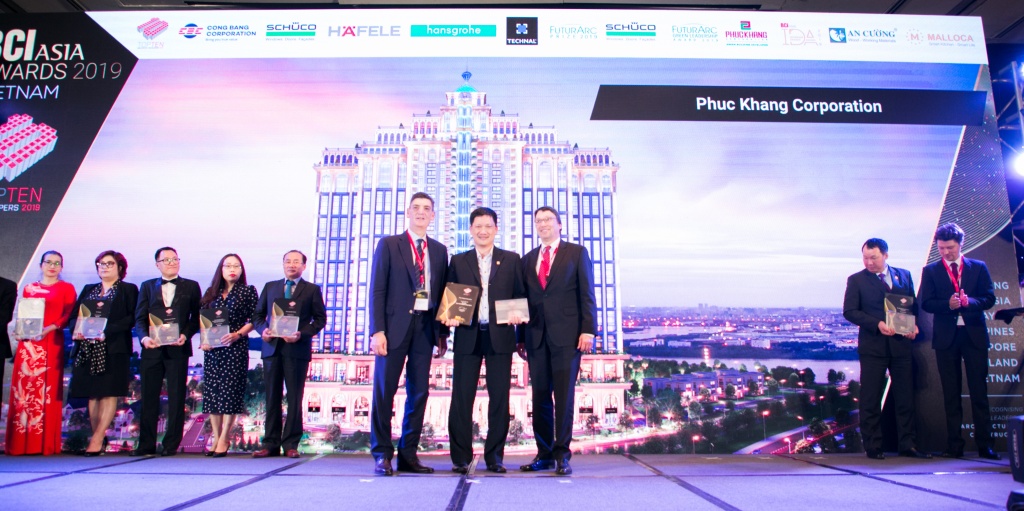 giai thuong bci asia awards 2019 phuc khang corp lan thu 3 lien tuc duoc vinh danh