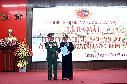 Ra mắt Chi hội hữu nghị Việt Nam – Campuchia cựu quân tình nguyện huyện Chương Mỹ