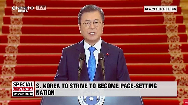 Tổng thống Moon Jae-in: Mong chờ ngày chúng ta gặp gỡ mà không cần đeo khẩu trang