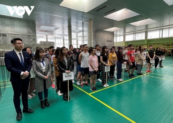 100 đoàn viên, sinh viên các trường đại học tại thủ đô Moscow tham gia Giải cầu lông “Hữu nghị 21”