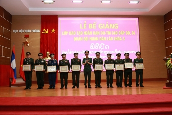 Học viện Quốc Phòng Việt Nam thúc đẩy hợp tác, đào tạo cán bộ Quân đội Việt Nam-Lào