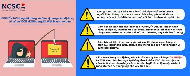 Vụ rao bán dữ liệu cá nhân: Cảnh giác với hình thức lừa đảo qua mạng