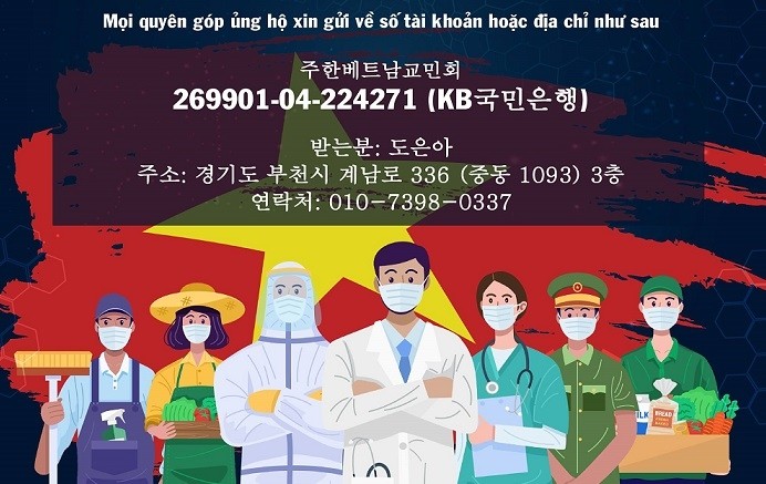 Đại học Nam Seoul (Hàn Quốc) hỗ trợ Việt Nam 1.250.000 Won cùng nhiều nhu yếu phẩm y tế