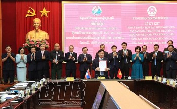 Tỉnh Thái Bình và tỉnh Xay Nhạ Bu Ly (Lào) ký kết hợp tác hữu nghị