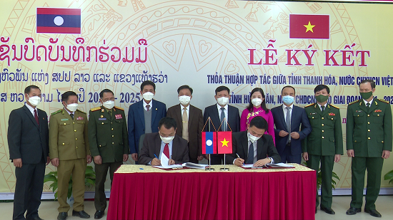 Tỉnh Thanh Hóa và Hủa Phăn (Lào) ký kết thỏa thuận hợp tác giai đoạn 2021-2025