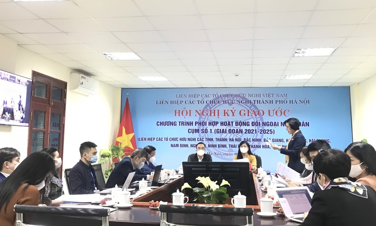 Cụm số 1 VUFO ký giao ước Chương trình phối hợp hoạt động công tác ĐNND giai đoạn 2021-2025