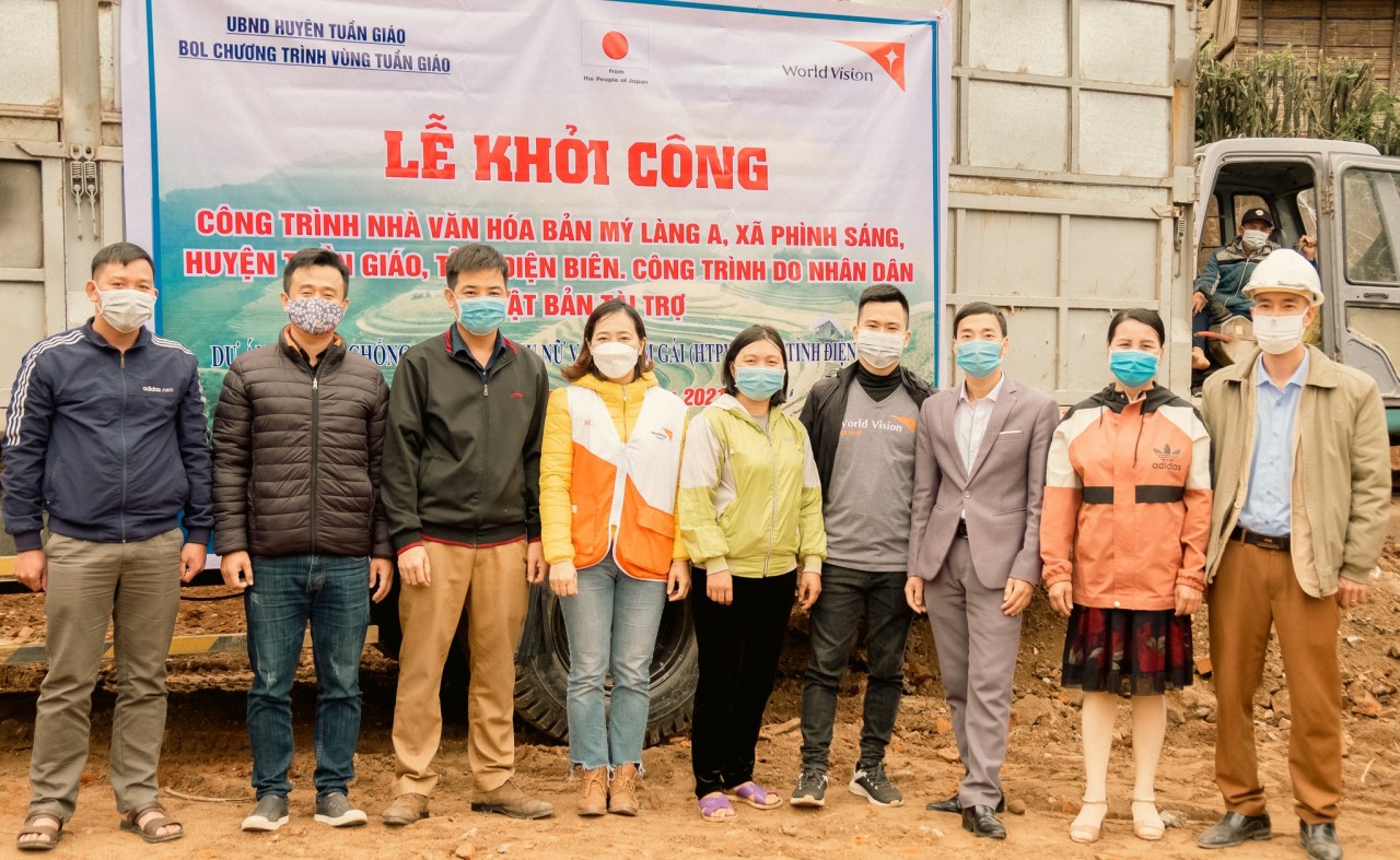 World Vision khởi công xây dựng nhà văn hóa bản cho 160 hộ gia đình ở Điện Biên