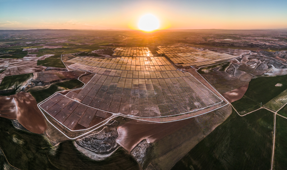 Lightsource bp’s Vendimia project in Spain, was completed in June 2021. (Credit: Lightsource bp)