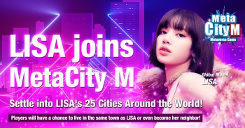 LISA, thành viên của ban nhạc nữ BLACKPINK là người mẫu toàn cầu của game di động metaverse MetaCity M