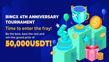 Kỷ niệm 4 năm thành lập, BingX tổ chức cuộc thi kéo dài 1 tháng, với các giải thưởng trị giá hơn 50.000 USDT
