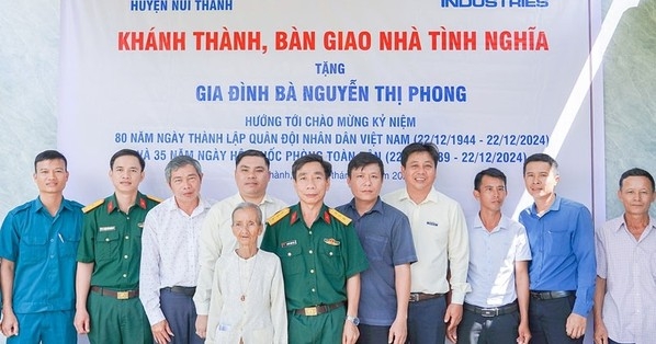 THACO Chu Lai trao tặng 37 ngôi nhà tình nghĩa cho tỉnh Quảng Nam