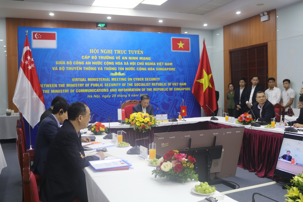 Việt Nam - Singapore nhất trí thúc đẩy hợp tác phòng, chống tội phạm mạng