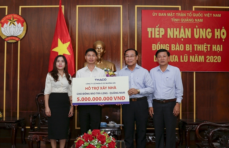 THACO hỗ trợ xây dựng lại ngôi làng cho đồng bào Trà Leng, Quảng Nam