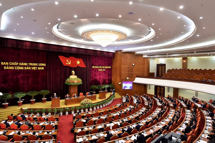 Quang cảnh phiên khai mạc Hội nghị lần thứ 14 Ban Chấp hành Trung ương Đảng khóa XII.
