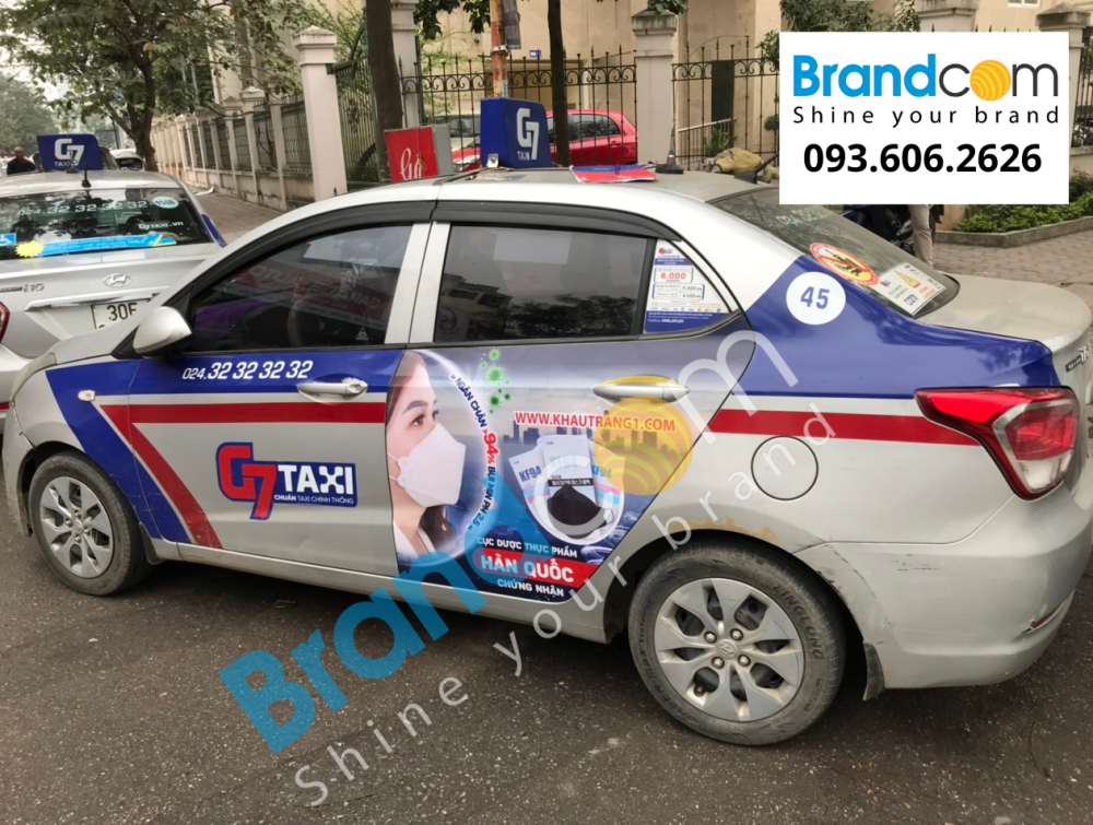 quang cao tren xe taxi va nhung dieu khong the bo qua